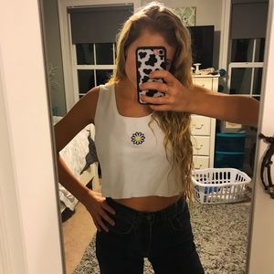 Custom Daisy Cropped Tank